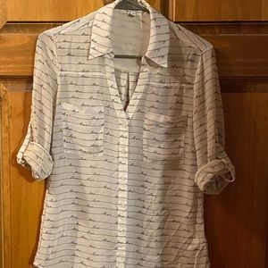 Express Portofino Button Up Blouse - Size S